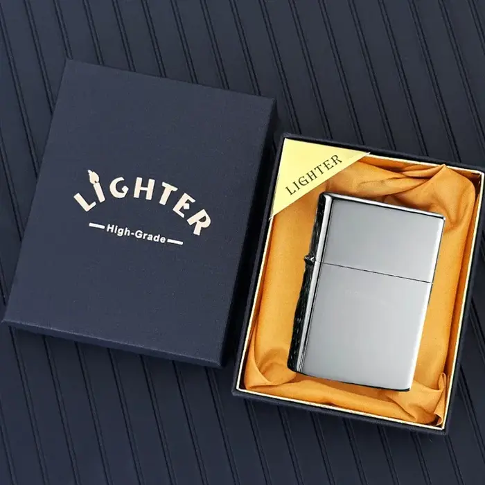 Briquet classique Marlboro, briquet à meule en métal, outil pour fumer pour hommes, personnalisable,