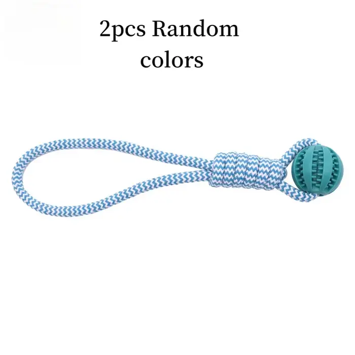 2 pièces de balles à friandises en corde pour chien | Conception portable, matériau durable, aide à 