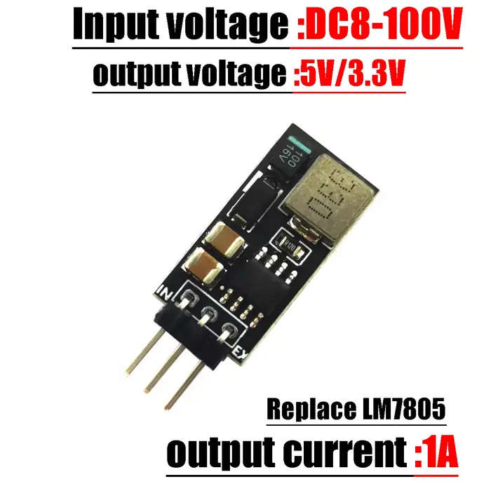 Régulateur de tension DC-DC 8V-100V à 5V 3.3V 1A, alimentation 3 broches TO-220 12V 24V 36V 48V 60V 