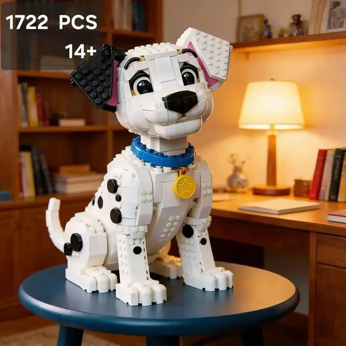 1722 pièces FIT 43269 Blocs de construction en plastique 101 Chiens Dalmatiens, jouet populaire du f