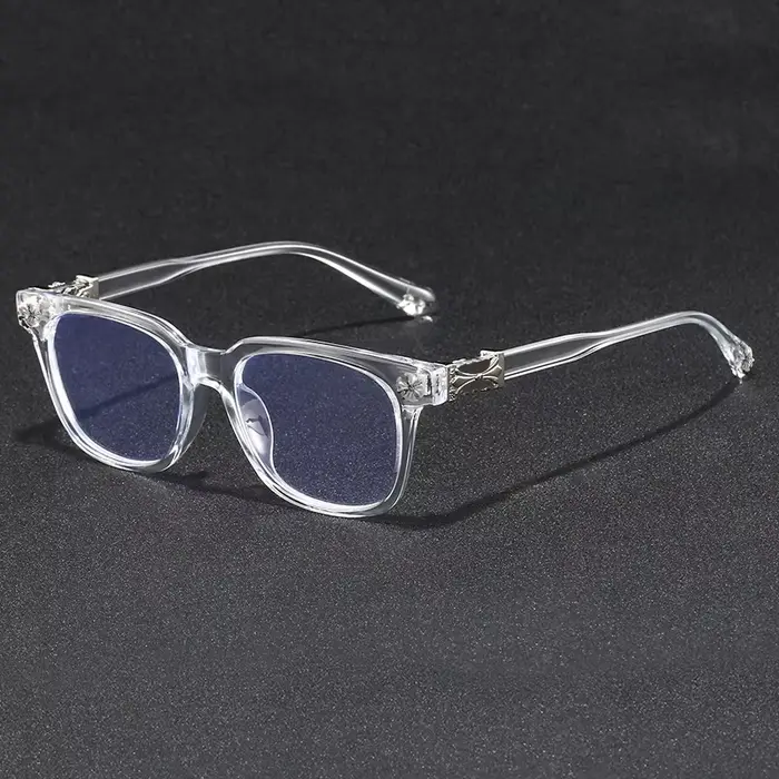 Nouvelles lunettes anti-lumière bleue pour femmes 2026, monture surdimensionnée avec strass, protect