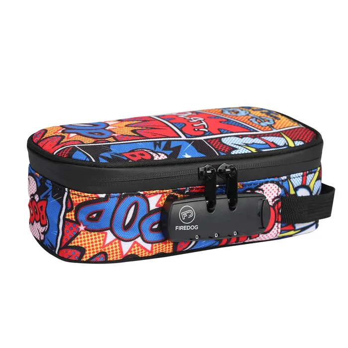Sac anti-odeur FIREDOG avec étui de rangement d'odeur à serrure à combinaison