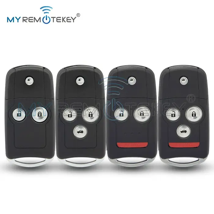 MYREMOTEKEY Flip voiture télécommande coque Fob 2/3/4 boutons MLBHLIK-1T pour Honda Acura Civic Acco