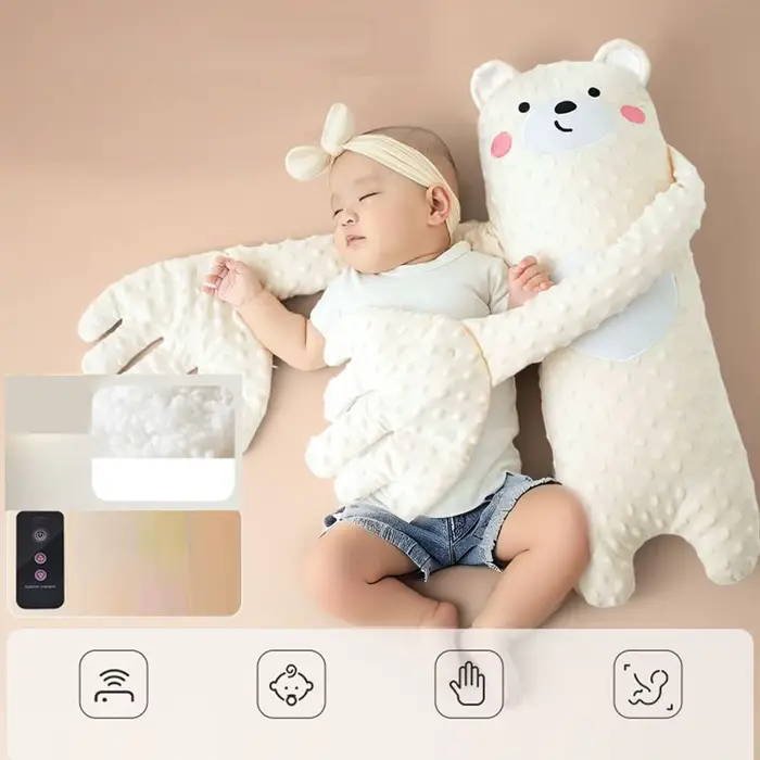 Patter de sommeil pour bébé, oreiller de sommeil avec télécommande, mignon en forme d'animal, oreill