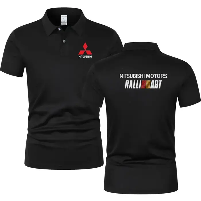 Polo décontracté d'été pour hommes, logo Mitsubishi, très vendu, respirant et confortable, t-shirt à