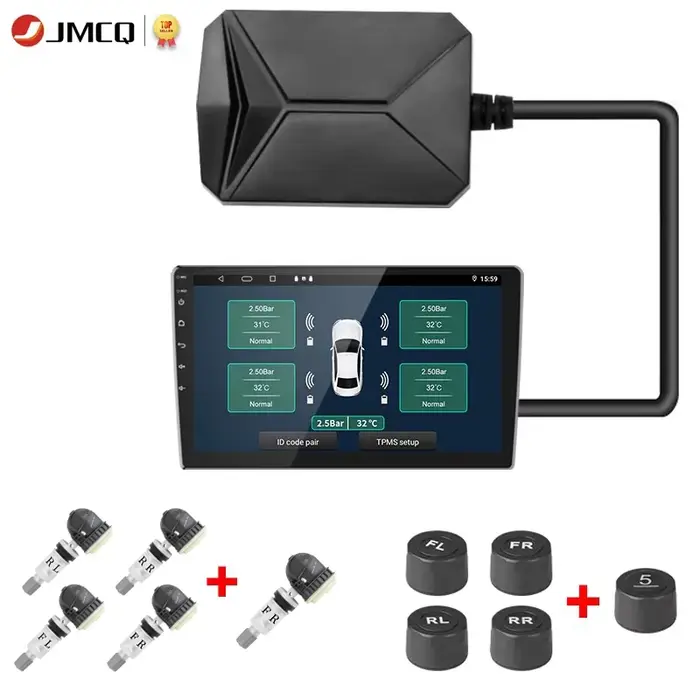 JMCQ USB Android TPMS système de surveillance de la pression des pneus système d'alarme 116 Psi 5V i