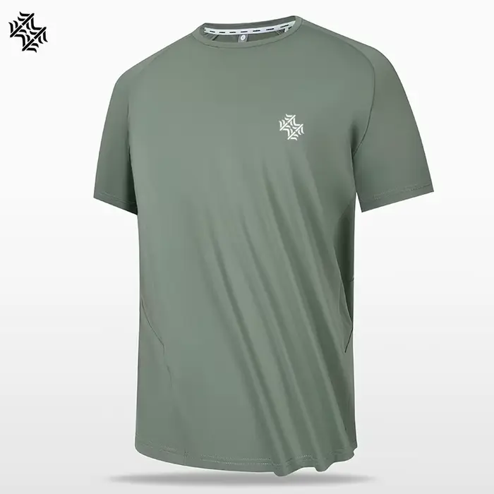 SBWL-T-shirt de sport à séchage rapide pour hommes, chemise de protection respirante, randonnée en p