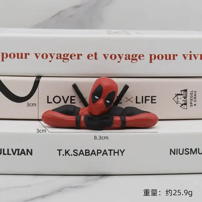 6 décoration de bureau Deadpool voiture bureau à domicile Marvel 8 cm X-MAN drôle mignon Figure modè