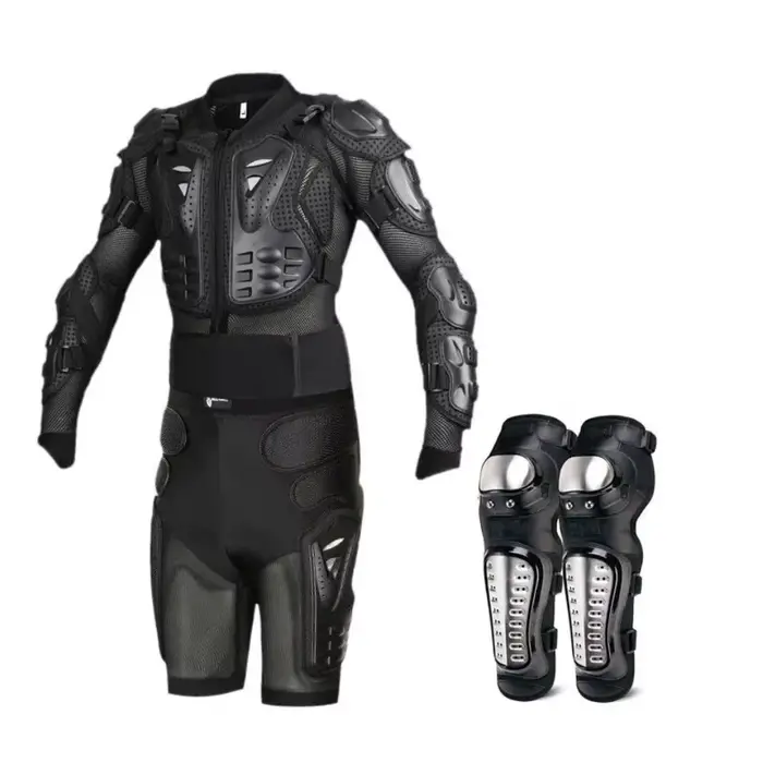 Combinaison de cuir pour femmes avec protection de poitrine anti-chute pour motocross et street riding styles occasionnels