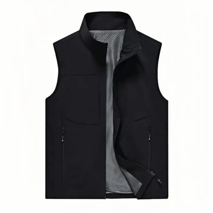 Gilets pour hommes décontracté hiver polaire gilets chauds mode gilets thermiques vestes sans manche