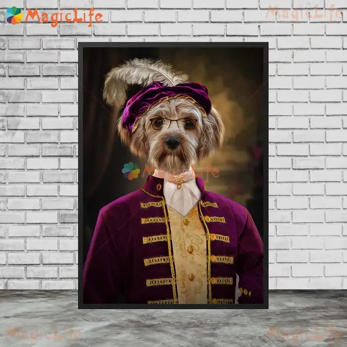 Affiches murales d'animaux, chiens, chats et femmes, images murales pour salon, affiche nordique, pe