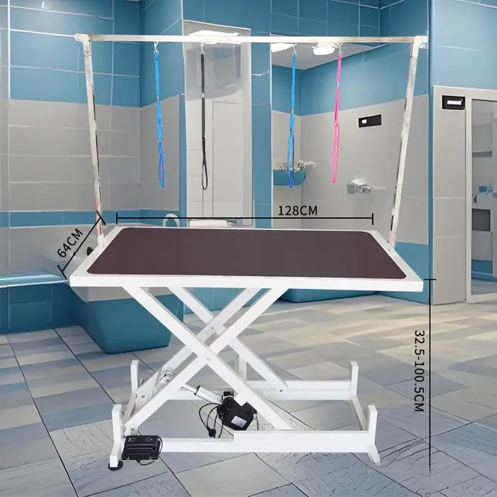 Efficacité de toilettage ultime : table de toilettage pour animaux de compagnie avec sécheuse électr
