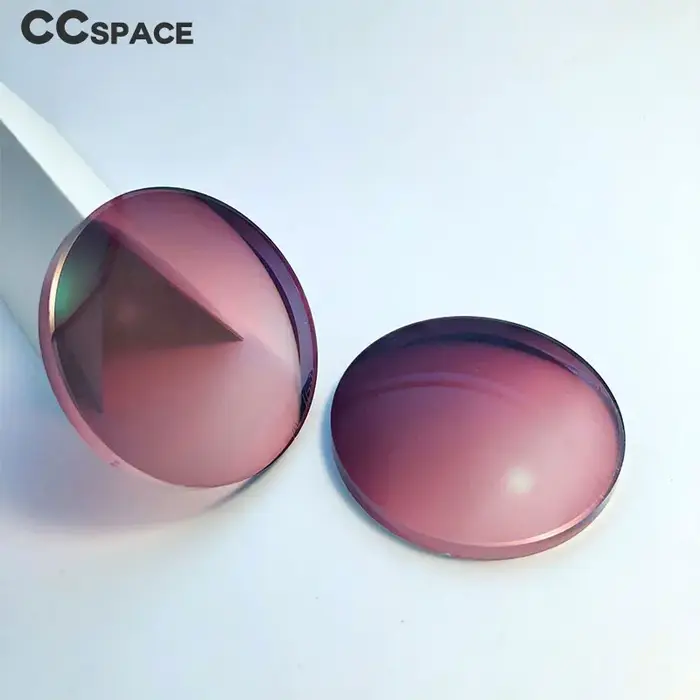 Une paire de lentilles optiques teintées, myopie presbytie, Prescription asphérique, résistant aux r
