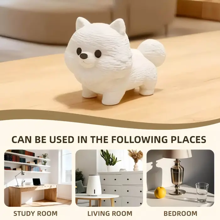 Figurine de chien Pomeranian