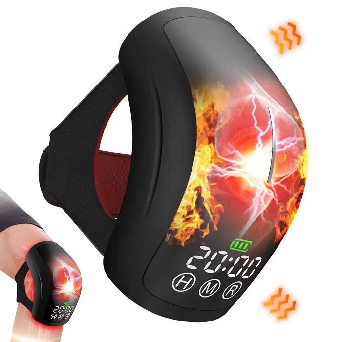 KTS-Ohio eur de genou sans fil et filaire, chauffage et vibration, appareil d'instituts de moto pour