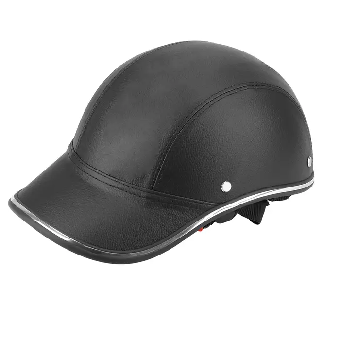Casque de sécurité demi-visage, casquette d'été Vintage, Style casquette de Baseball pour café Racer