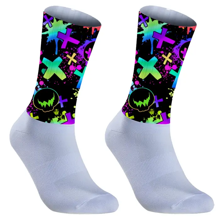 Chaussettes vélo sport 2024 anti-dérapantes été - Chasse VTT, course, aéro graffiti, cyclisme chasseurs actifs