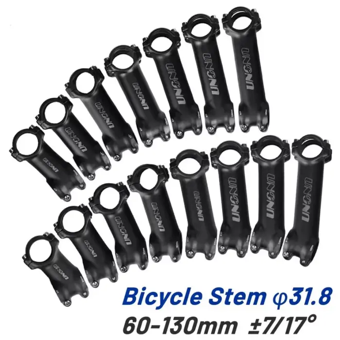 Tige de vélo ultralégère 7 17 degrés tige de vélo de route vtt 31.8mm 60/70/80/90/100/110/120/130mm 
