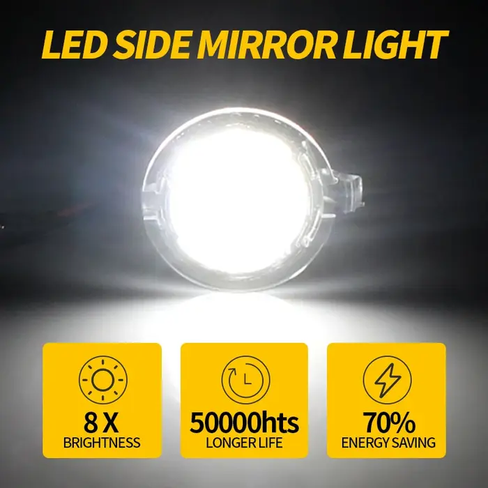 Feux de plaque de rétroviseur de voiture, lampe LED, lanterne, accessoires auto, Ford Edge, Mondeo, 