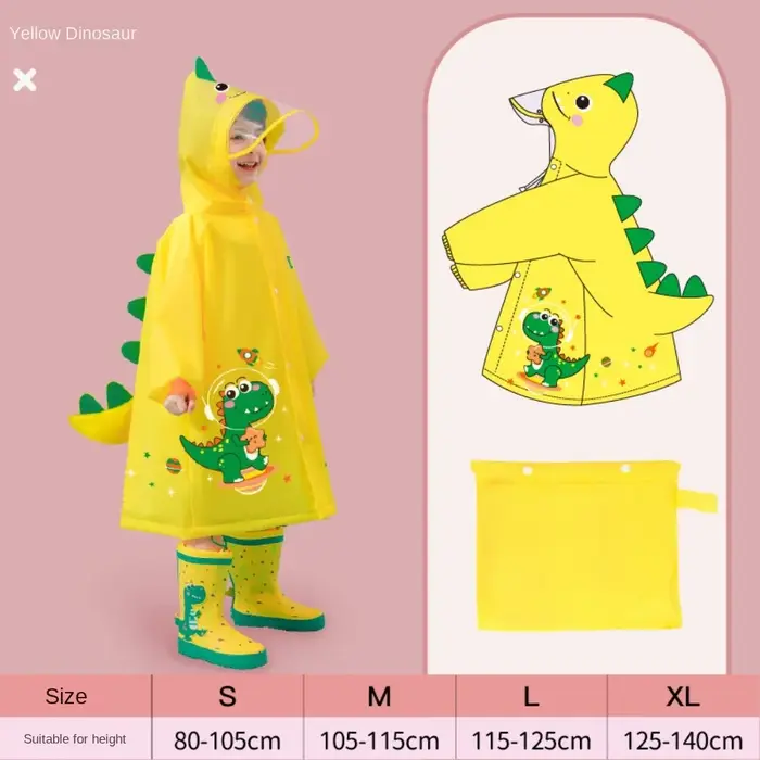 Imperméable pour enfants filles garçons maternelle préscolaire école primaire préscolaire sac à dos 