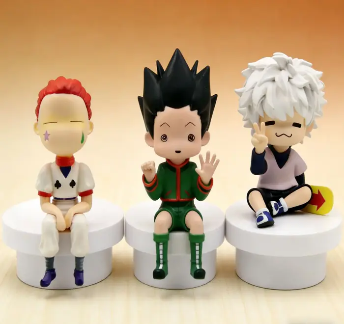 Figurine Hisoka en forme de petit pain vapeur modèle mignon de Hunter x Hunter à offrir pour collectionner ou décorer maison bureau chambre