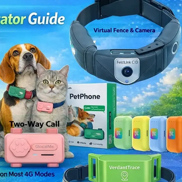 Collier intelligent GPS 4G pour animaux de compagnie