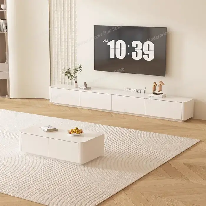 Meuble TV suspendu en bois, meuble de rangement pour salon, meuble TV nordique, petite étagère pour 