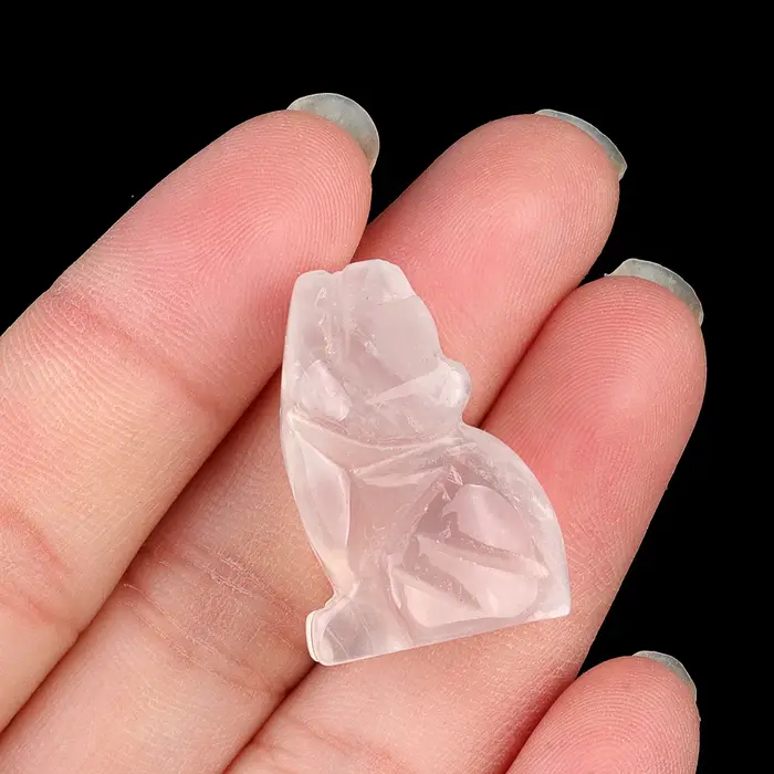Mini pierres précieuses chien Statue naturel guérison cristal minéral Animal Figurine pierre sculptu