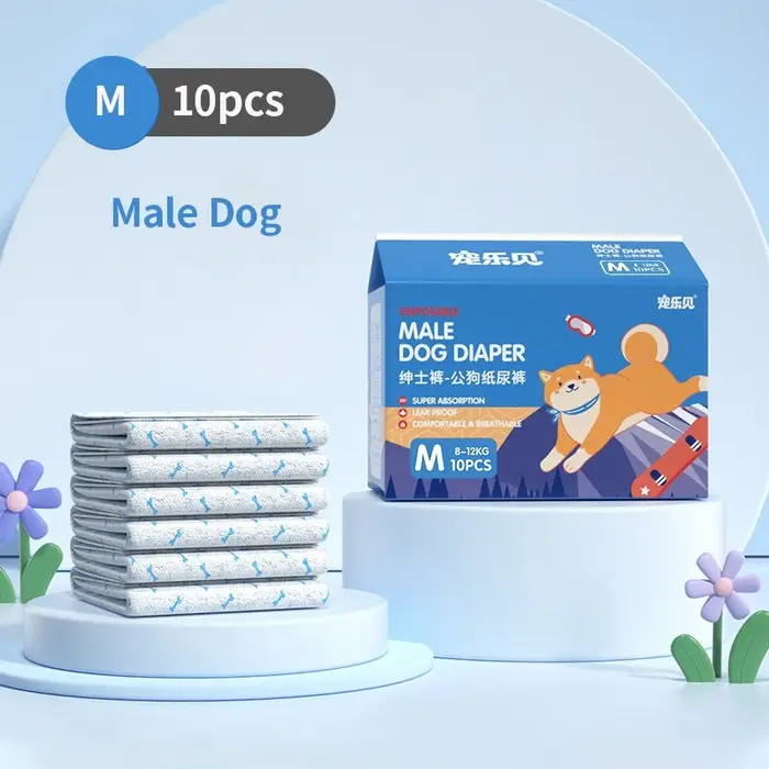 Couches jetables douces pour chiens