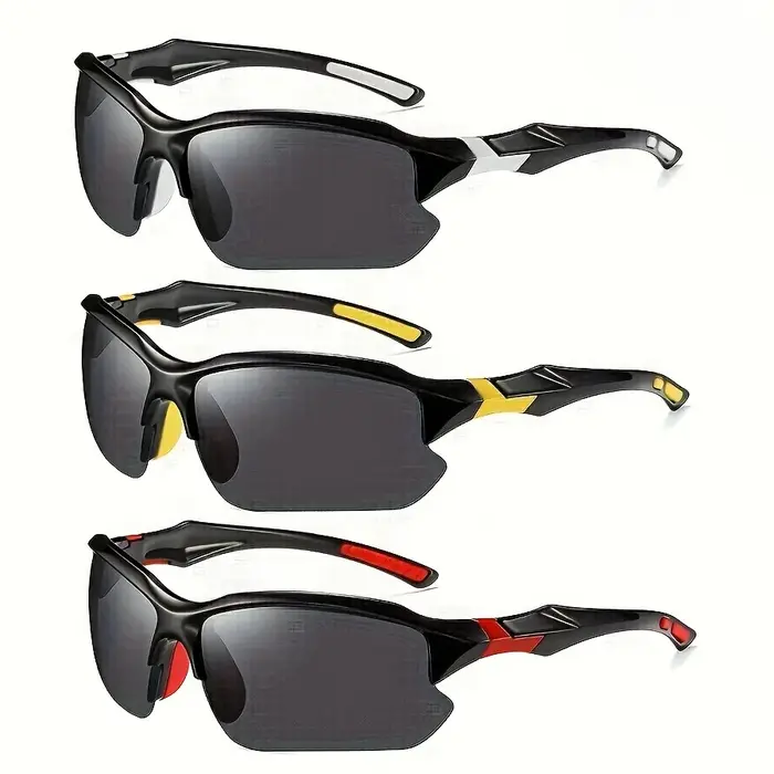 Lunettes de sport polarisees coupe-vent pour baseball course a pied pêche golf et conduite occasionnels sportifs hommes femmes
