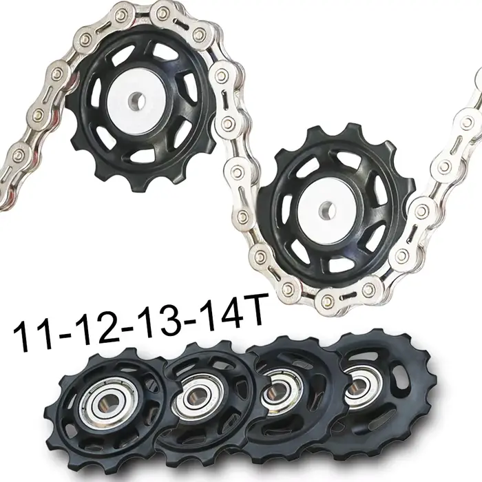 11T 12T 13T 14T roulement vtt vélo roue de guidage arrière vélo de route Jockey dérailleur arrière p