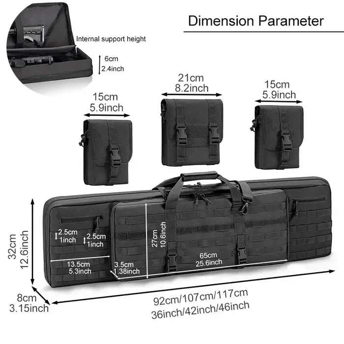 Sac de pêche tactique Molle System pour extérieur, sac à dos en nylon avec fermeture éclair verrouil