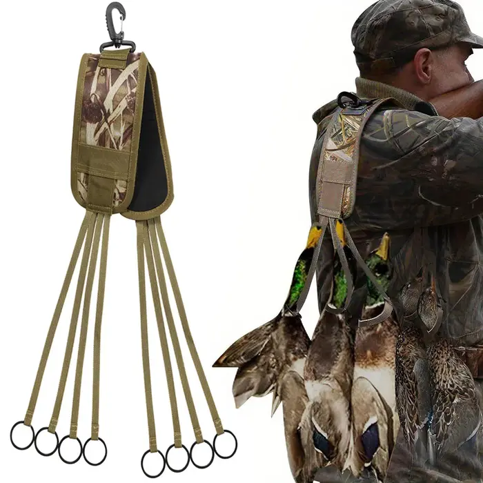 Collier de chasse multifonction avec 12 boucles et épaulette renforcée - harnais durable pour équipement extérieur