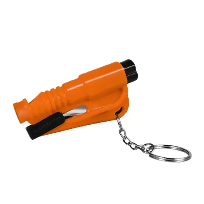 Marteau de sécurité avec sifflet de sauvetage, outil d'évacuation de voiture, coupe-ceinture de sécu