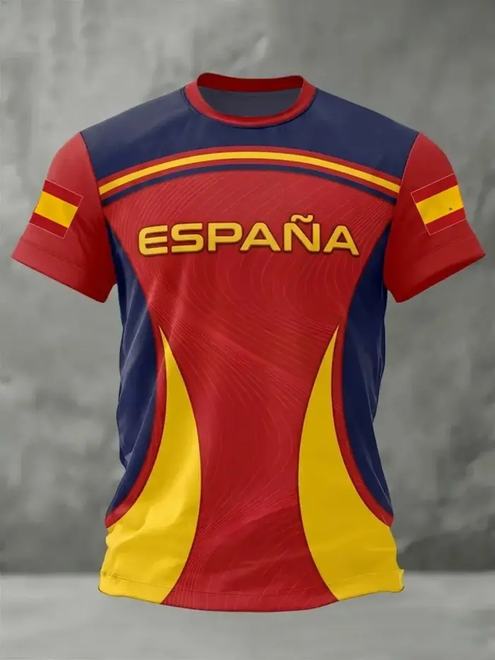 Maillots de football d'été 2026 Espagne pour hommes – T-shirts classiques à manches courtes God Spai