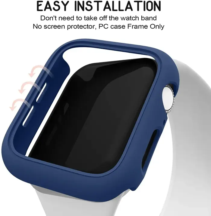Coque protection Apple Watch 45mm 41mm 38mm 42mm 40mm 44mm cadre PC dur bumper iWatch SE 8 7 6 5 4 3 2 1