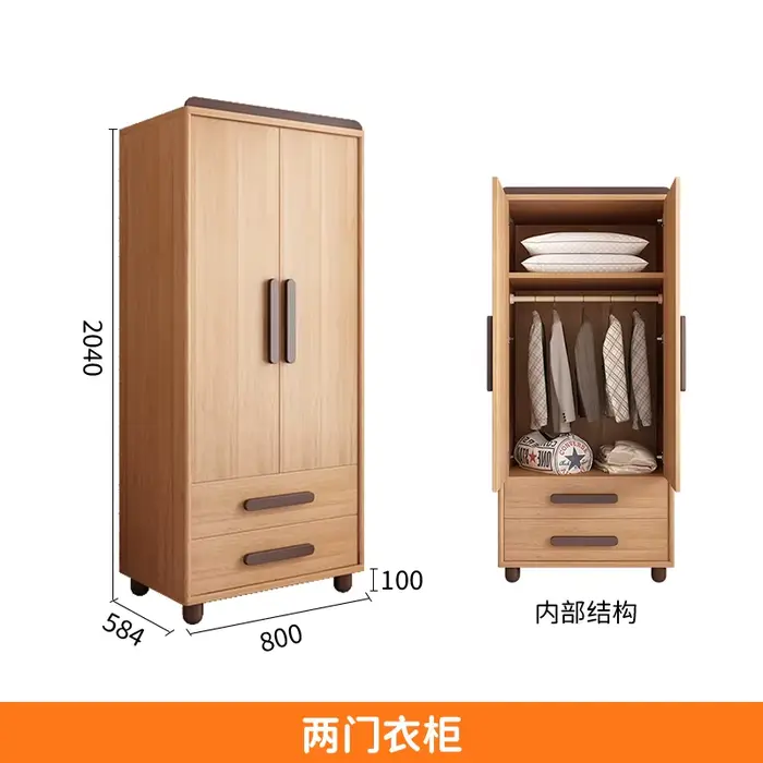 Armoires De rangement en bois, cintre De chambre à coucher, chemises, vêtements, appartement superpo