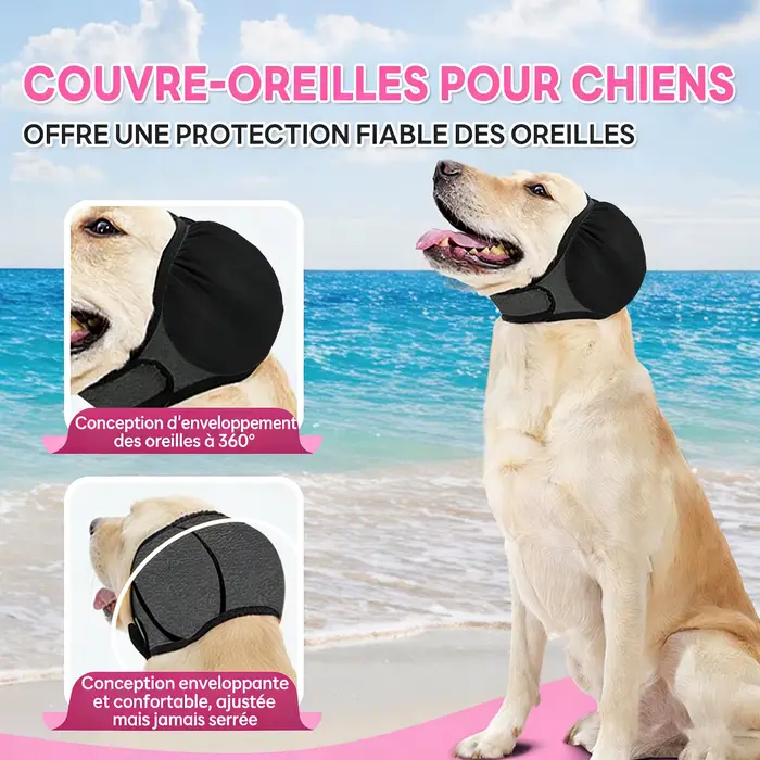 Couvre-oreilles pour chien imperméables et insonorisés