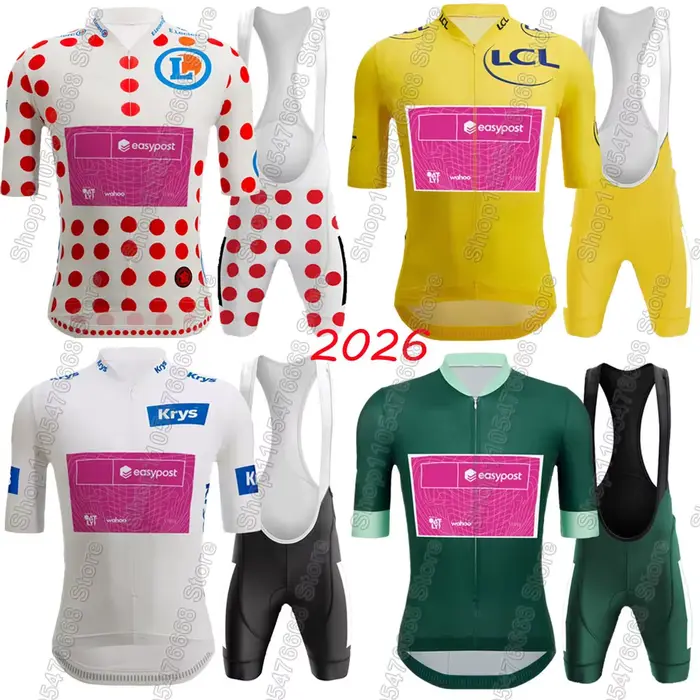 Ensemble Maillot et Cuissard Cycliste Équipe EFFUL France Tour 2026 – Tenue d'Été pour Vélo de Route et VTT