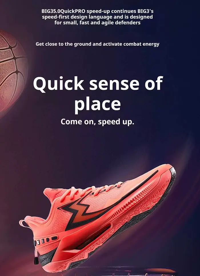 361 degrés BIG3 5.0 Quick Pro hommes chaussures de basket-ball plaque de carbone respirant Stable Fl