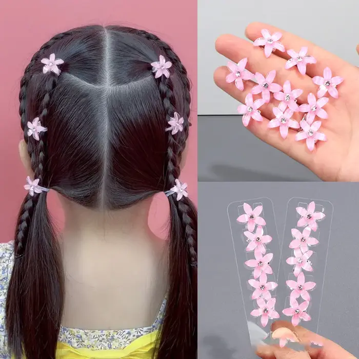 Épingles à cheveux princesse pour filles, 10 pièces, nouvelle fleur, jolie boucle, couvre-chef pour 