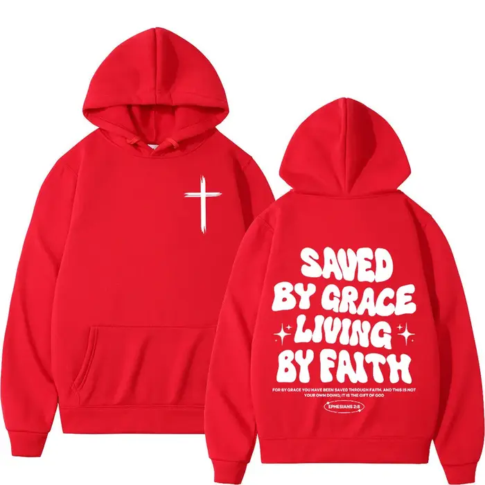 Christian Jesus Bible Verse Hoodies Men Women Clothing Fashion Harajuku Vintage Hooded Sweatshirts C