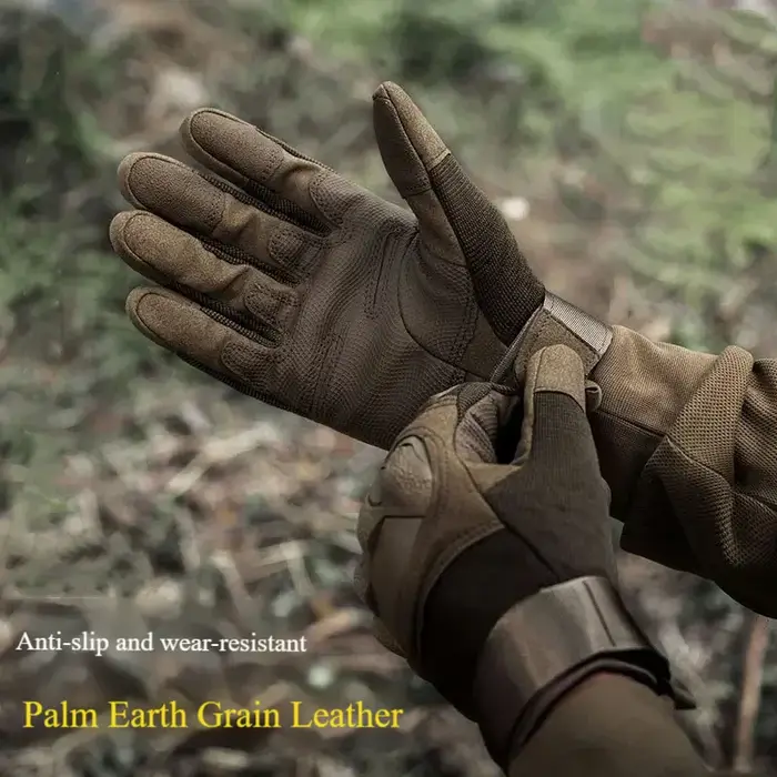 Gants tactiques camouflage pleine main - Protection antidérapante - Chasse vélo outdoor sport extrême
