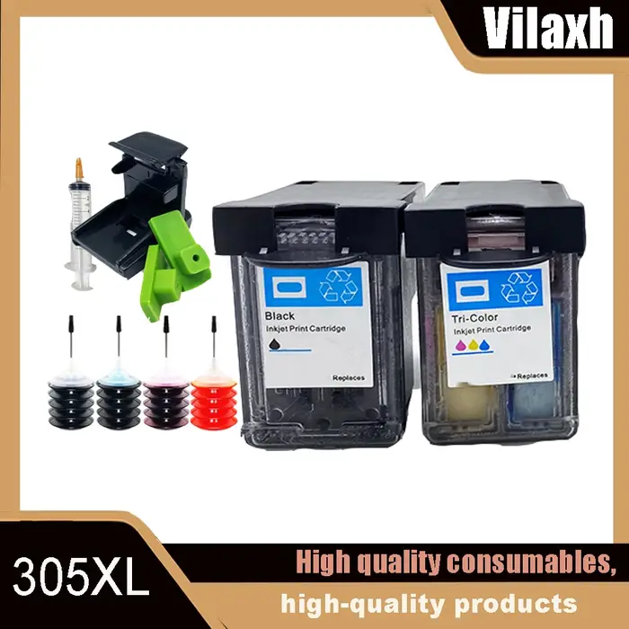 305XL remplacement rechargeable pour HP 305 XL HP305 hp305xl