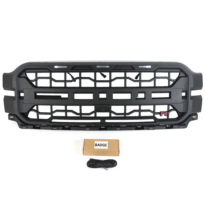 Calandre de radiateur de voiture avec barres Led, autres accessoires extérieurs, calandre ABS avec b