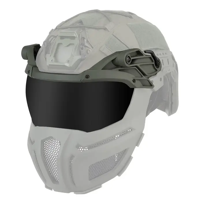 Goggles tactiques réglables pour casque de chasse - 2 lentilles interchangeables protection complète