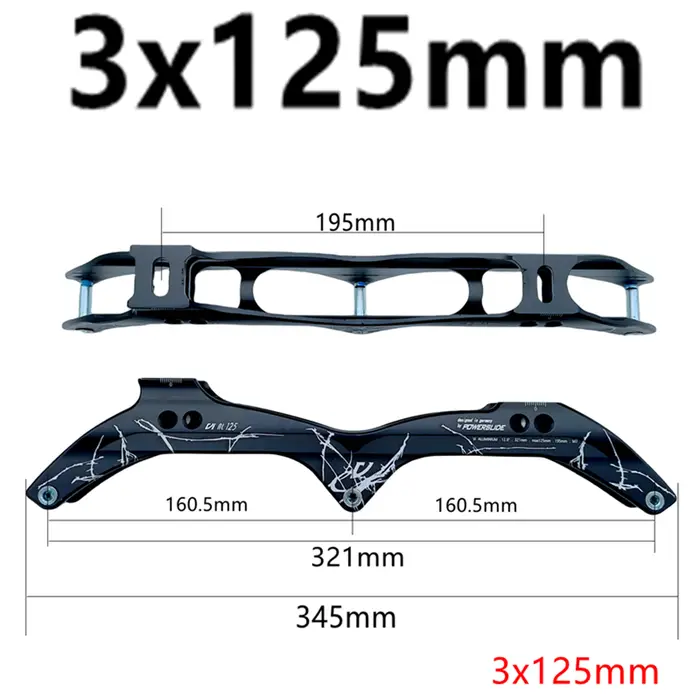 Cadre de patins à roulettes, livraison gratuite, 3x125mm, 3x110mm, 3x90mm, 3x100mm