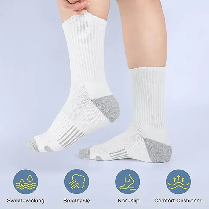 Chaussettes chasse homme 6 paires - Chaussettes thermiques respirantes automne hiver confortables