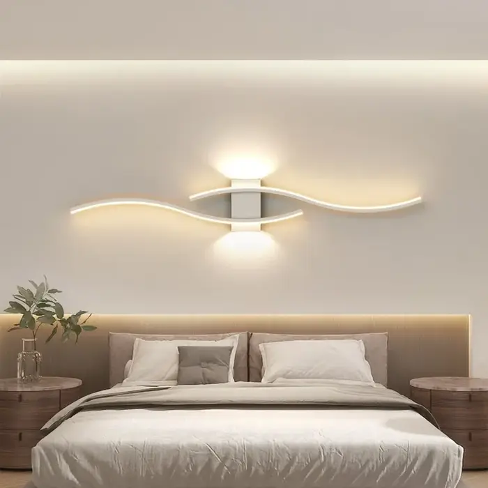 Moder mur LED lampe longue bande appliques TV fond éclairage décoratif pour chambre salon maison int