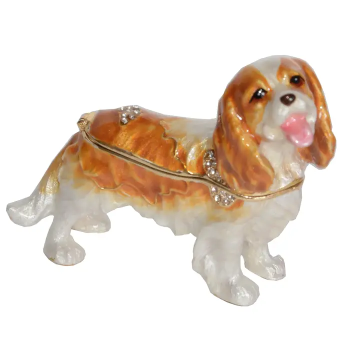 Boîte à bibelots pour chien, boîte à bijoux émaillée, boîte à souvenirs pour chien, cadeaux pour ani